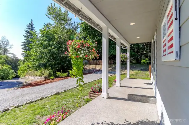 Covered front patio