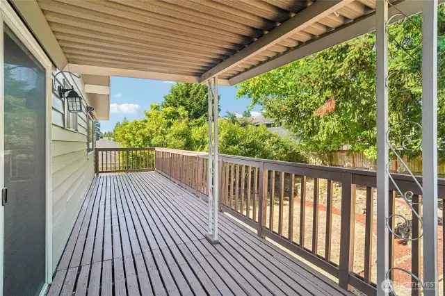 Covered back deck
