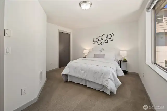 Second bedroom with a large closet