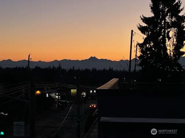 Views of city, Puget Sound and Olympics