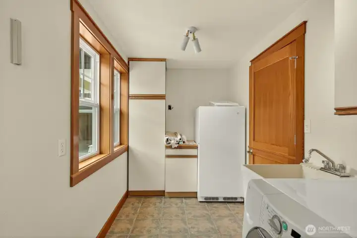 utility room in back