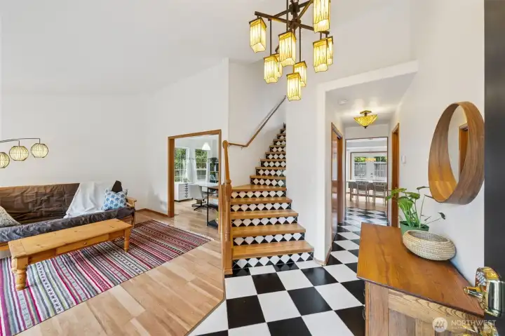 Custom floors and custom lighting