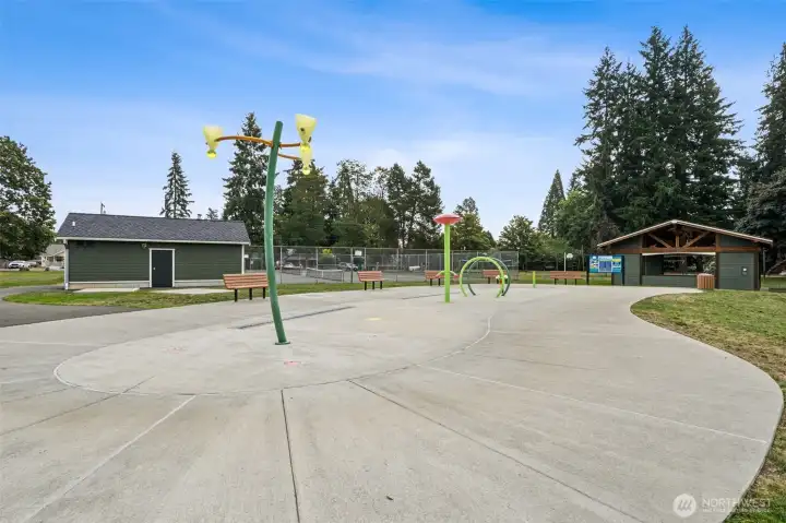Splash park at Lions Park
