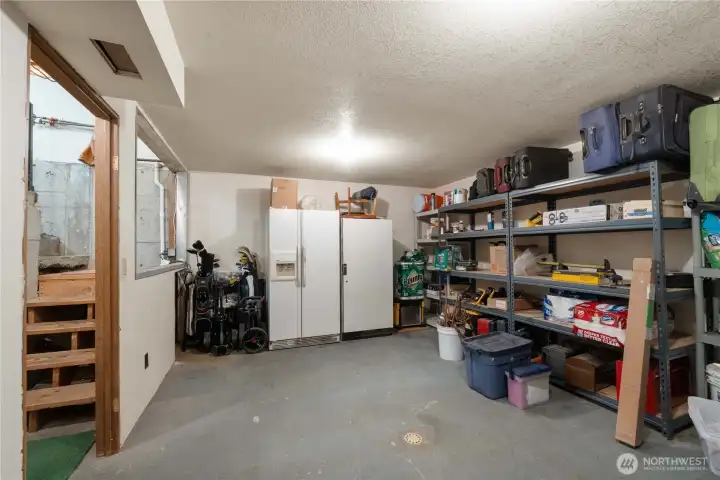 This extra 360sqft. of basement off the back of the garage offers endless possibilities! Whether you envision extra storage, A dedicated workout room, or a Wine tasting room, this flex space is ready to be customized to fit YOUR needs!