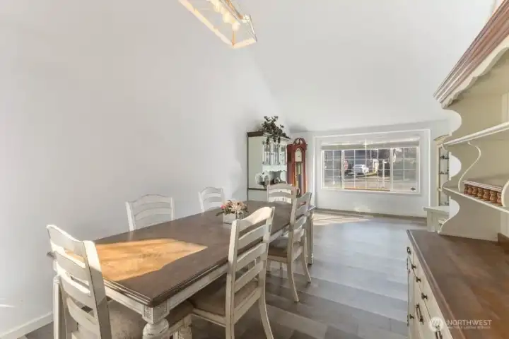 from the kitchen looking to the front of the home