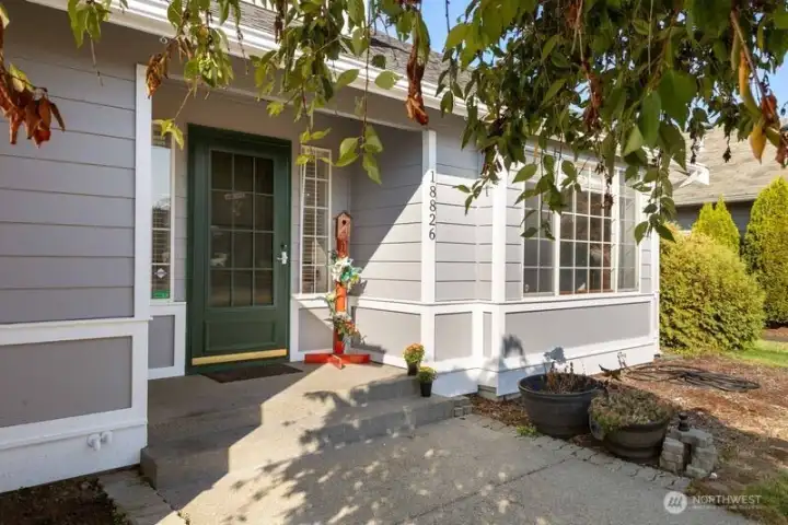 A welcoming front porch