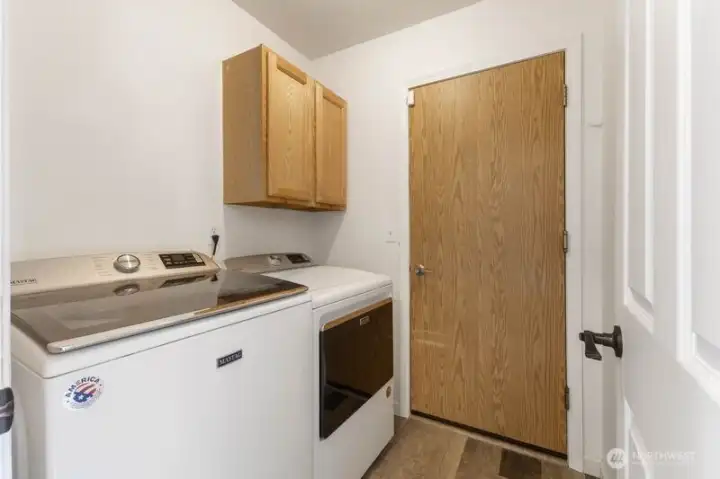 utility room conveniently located on the main floor