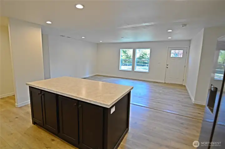 Kitchen looking into Living room
