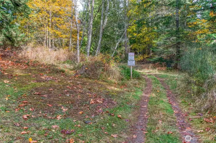Located at the end of LaPorte Road, a peaceful, lesser-traveled San Juan Preservation Trust trail system offers scenic walks and a quiet connection to nature. This is the entrance to the hike.