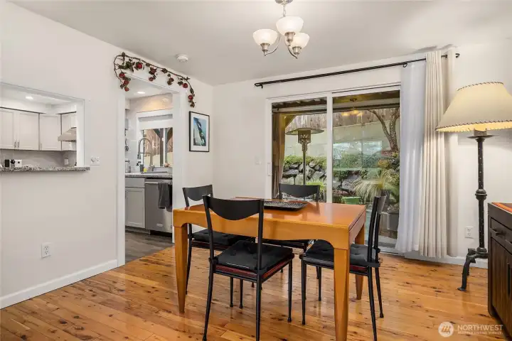 Spacious Dining room with access to covered patio