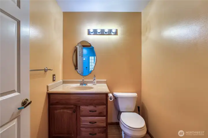 Guest bathroom/powder room.