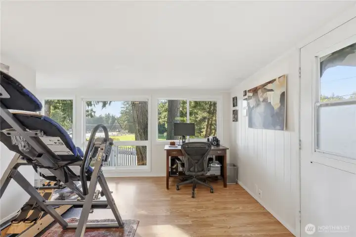 This sunny bonus space makes for a great home office, exercise, crafting, or library - What will you use it for?