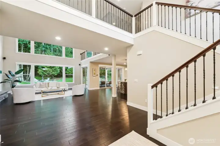 Walking in the front door