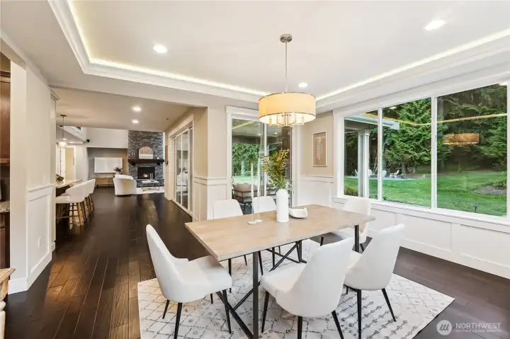 Butler pantry & beverage refrigerator & HUGE walk in pantry just off to the left in this photo