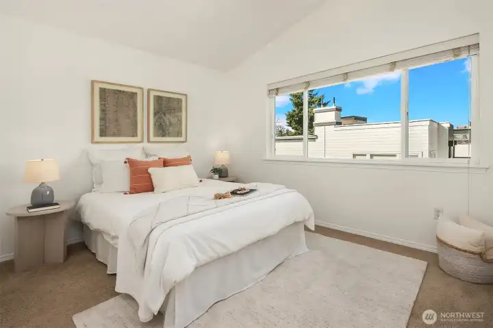 Light-filled and airy bedrooms.