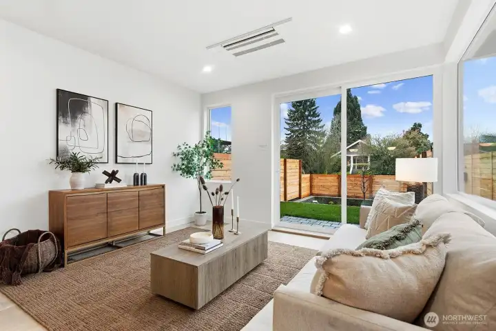 Cassette-style mini-split for sleek efficient heating and cooling.