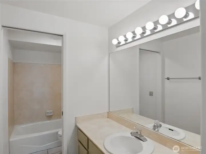 "hall" bathroom