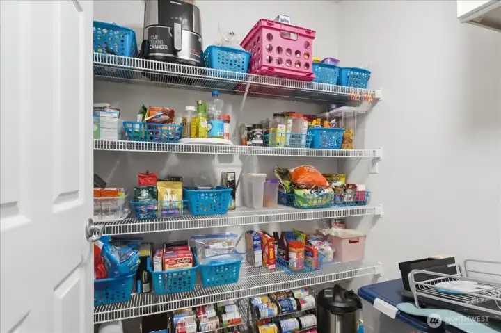 Great pantry area and storage for Costco shopping!