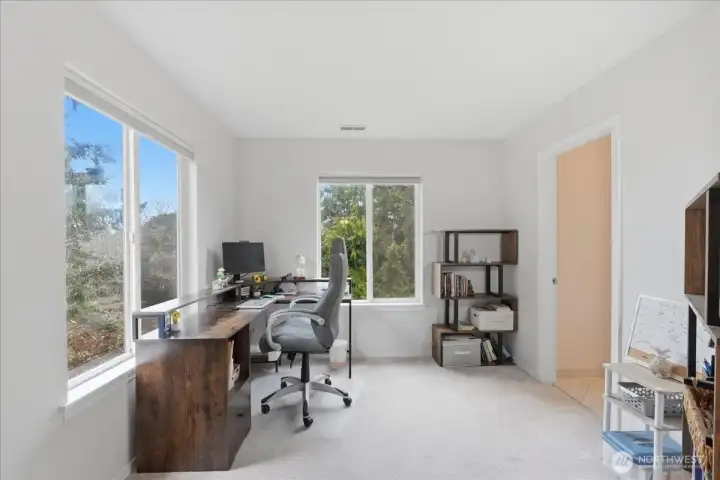 Primary bedroom bump-out - sellers have a desk but you could also have a couple chairs and use as a reading area or a treadmill - you decide!
