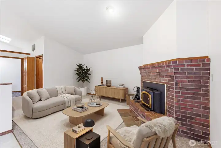 Family Room - Virtually Staged