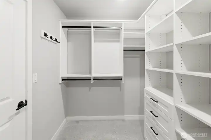 another walk in closet on one of the standard bedrooms