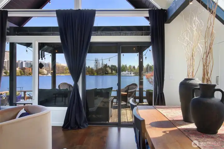 Exceptional views from the kitchen.