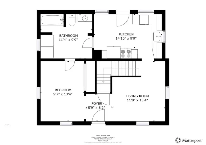 Main Level Floorplan - All dimensions are approximations.
