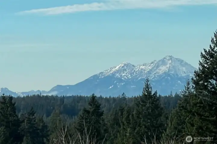 Off the main level view deck, the mountains offer a wonderful PNW backdrop!