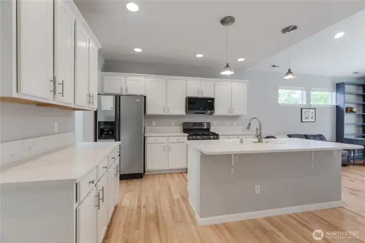 The sweet breakfast bar is an ideal space to chat with the chef or to grab a quick bite to eat.