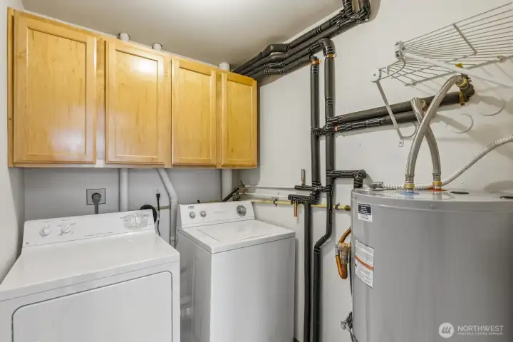 The hot water tank is brand new. The hot water tank is brand new.
