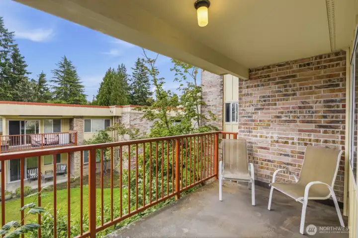 The lanai is up from ground level with good privacy. The lanai is up from ground level with good privacy.