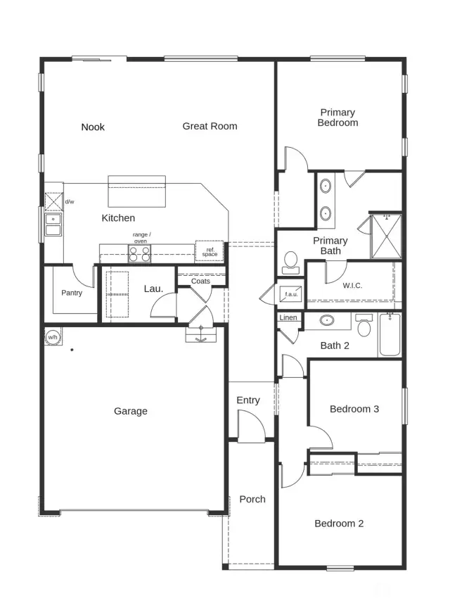 Layout of the 1630A.