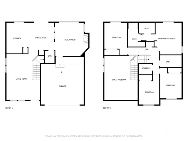 Floor plan of the home