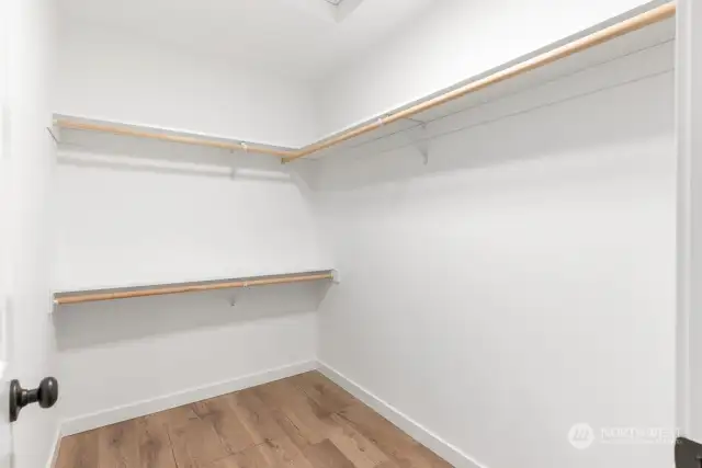 Primary walk-in closet