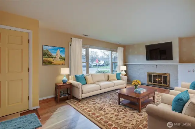 virtually staged living room