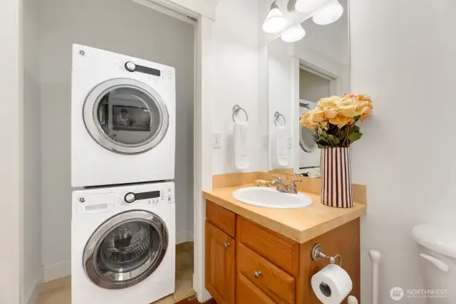 Main floor laundry and powder room