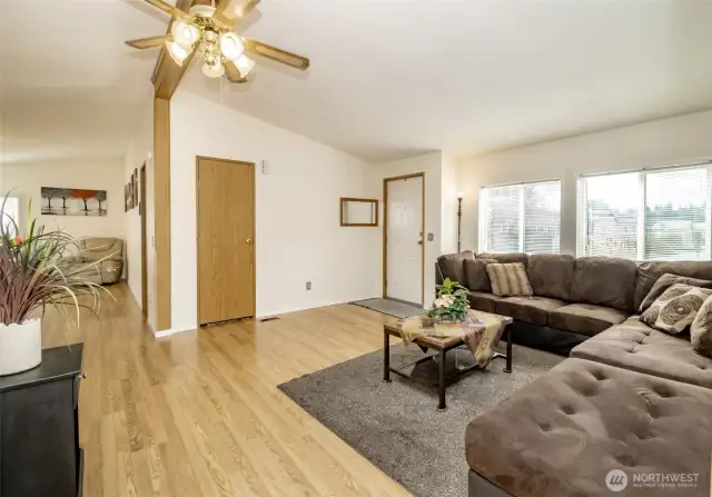 Large windows funnel in tons of natural light making this home feel bright and airy!