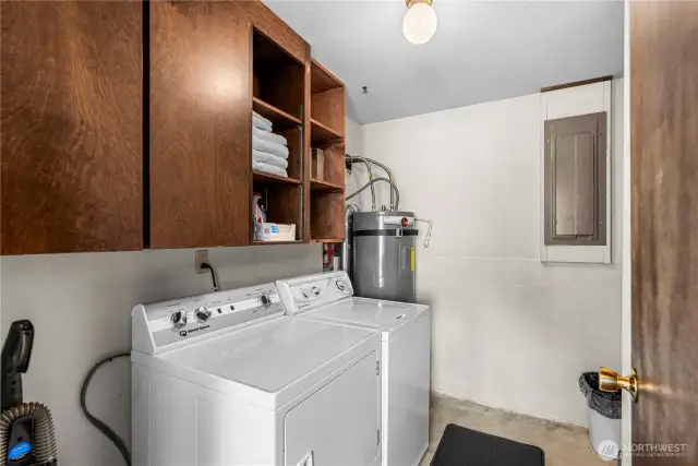 lower level laundry room