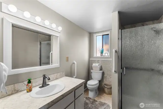 lower level bathroom