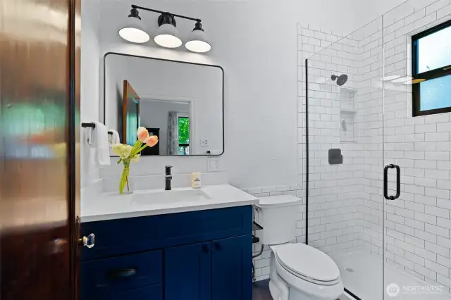 Remodeled main floor 3/4 bath.