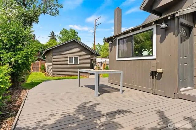 Spacious deck.