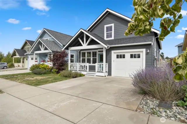 This cottage has great curb appeal and is on a dead-end road with a cul-de-sac.