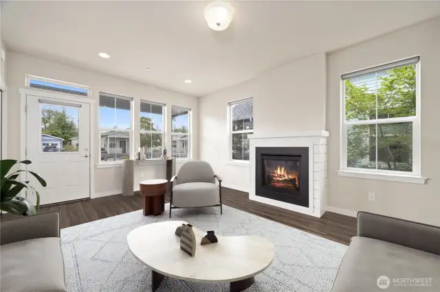 Looking toward the westerly side of the living room.