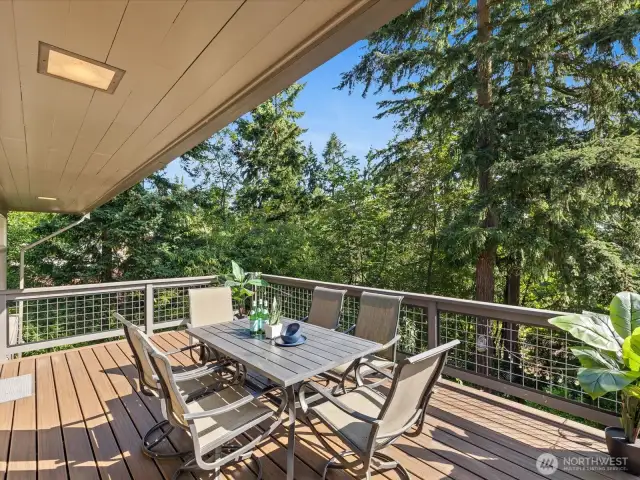 Privacy and natural beauty on large forested lot.