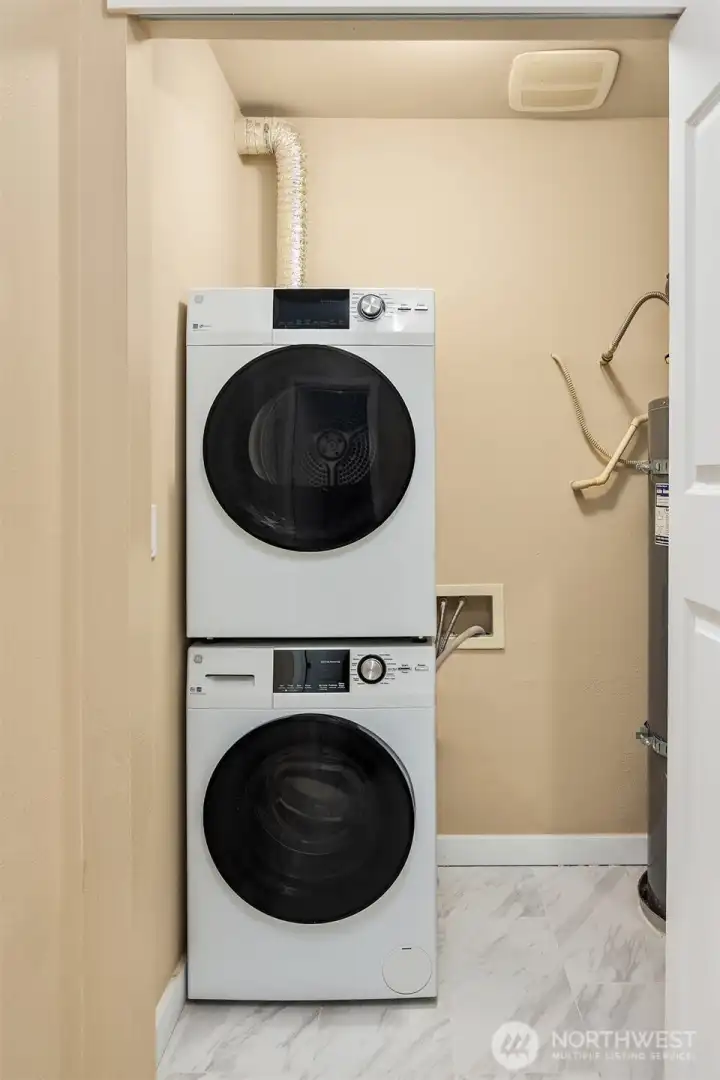Your own private laundry and storage room