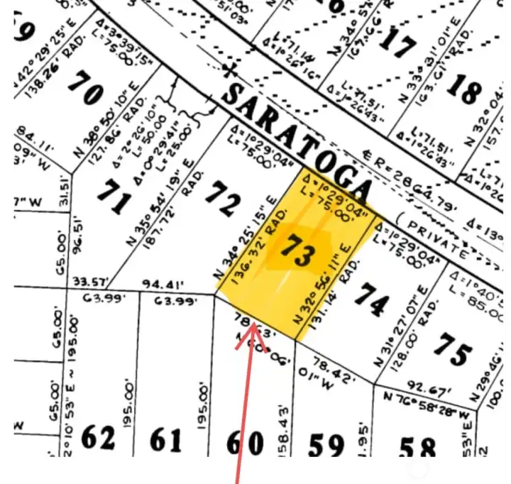 Map with dimensions