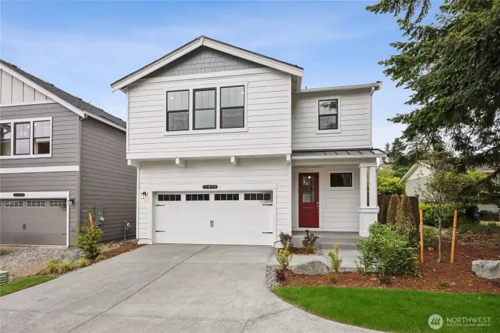 Welcome home to SELLWOOD plan.  Home situation on a large private lot with fully fenced backyard.  Check out the large driveway. Photo is representational. Actual home is under construction and colors and materials will vary. See site agent for details.