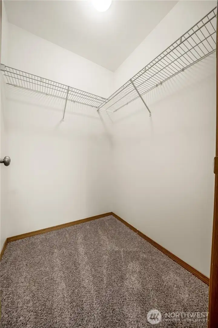 Walk in closet in primary