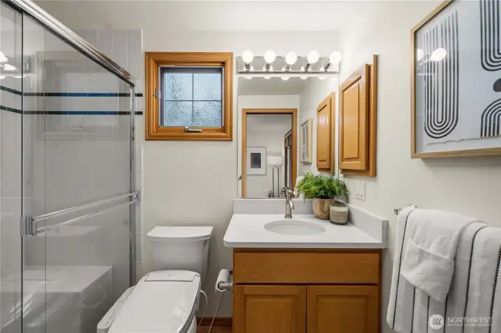 A shower for guest bedroom on main