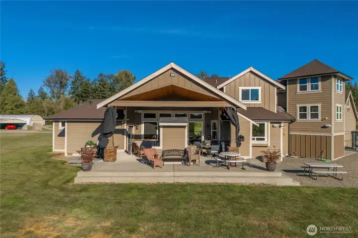 Rear view of the patio